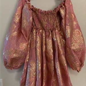 Sister Jane Twilight Metallic Cloqué Mini Dress XS